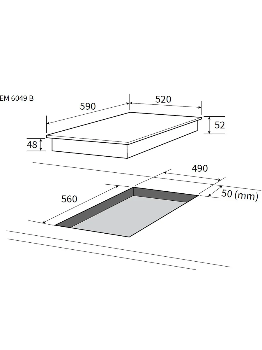  Варочная поверхность NORDFROST EM 6049 B
