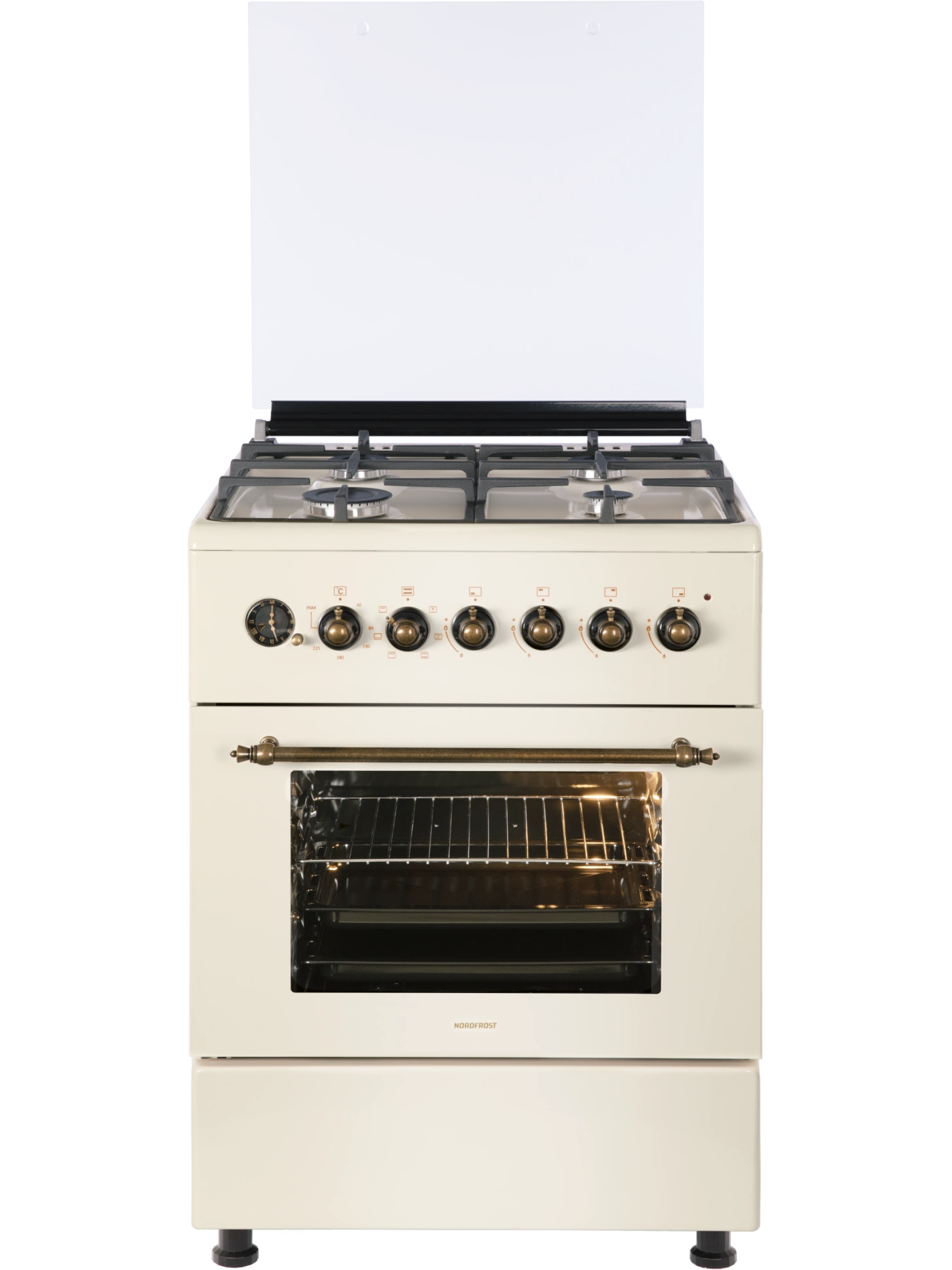 Плита газоэлектрическая NORDFROST GE 6064 YR - Сделано в России (Made in Russia)