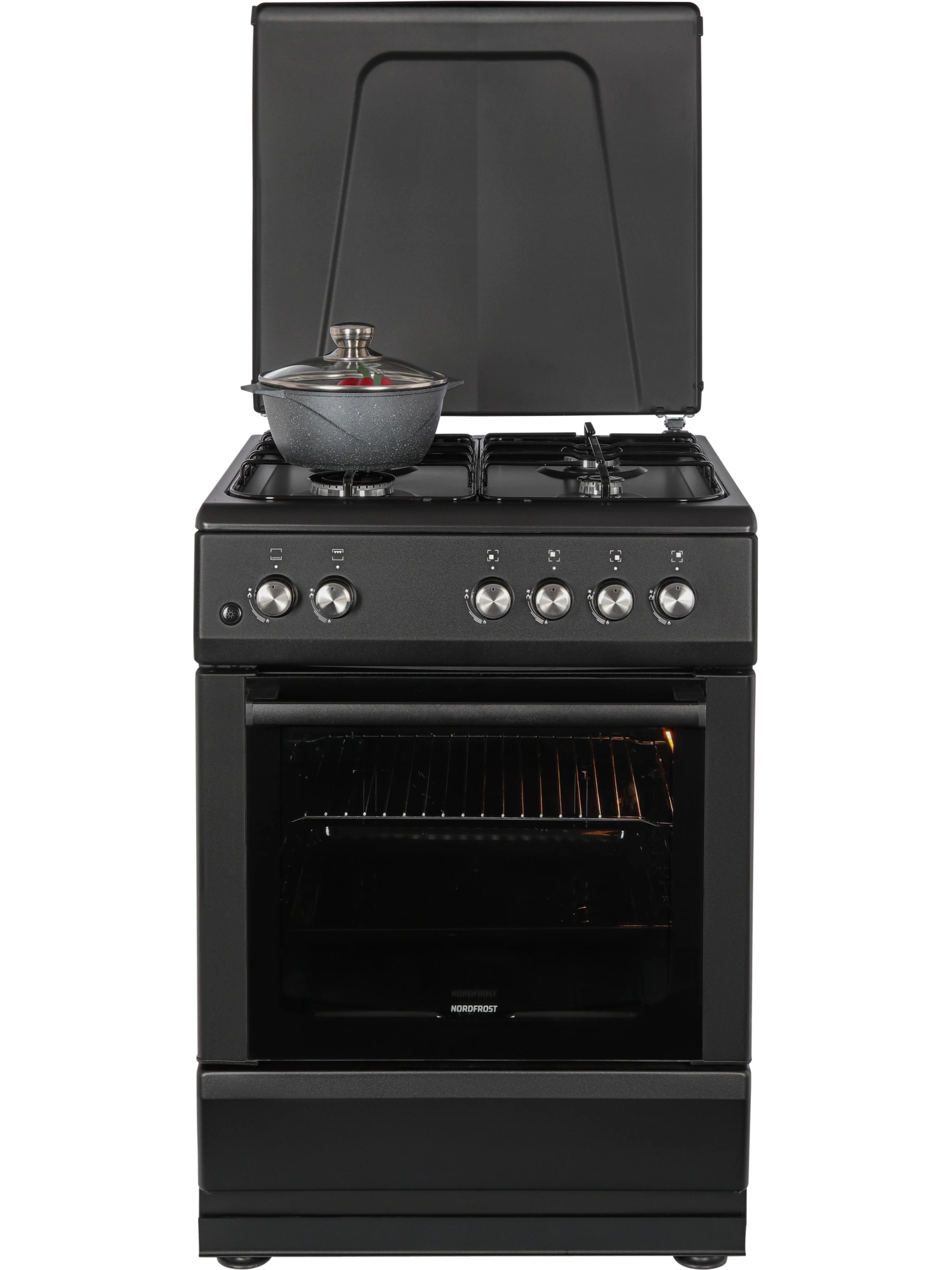  Плита газовая NORDFROST GG 6061 B