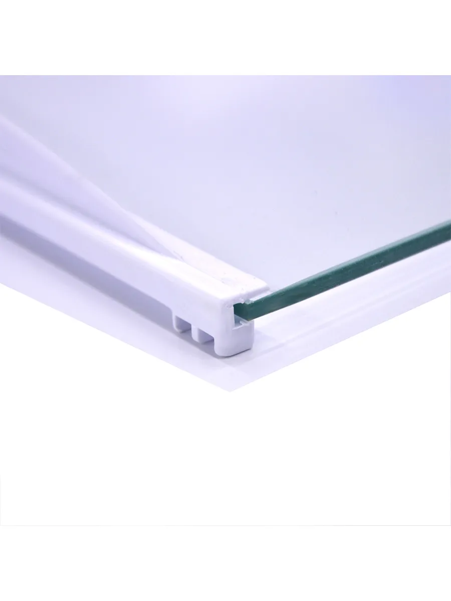  Полка стекло основная (с фиксатором), набор 2 шт