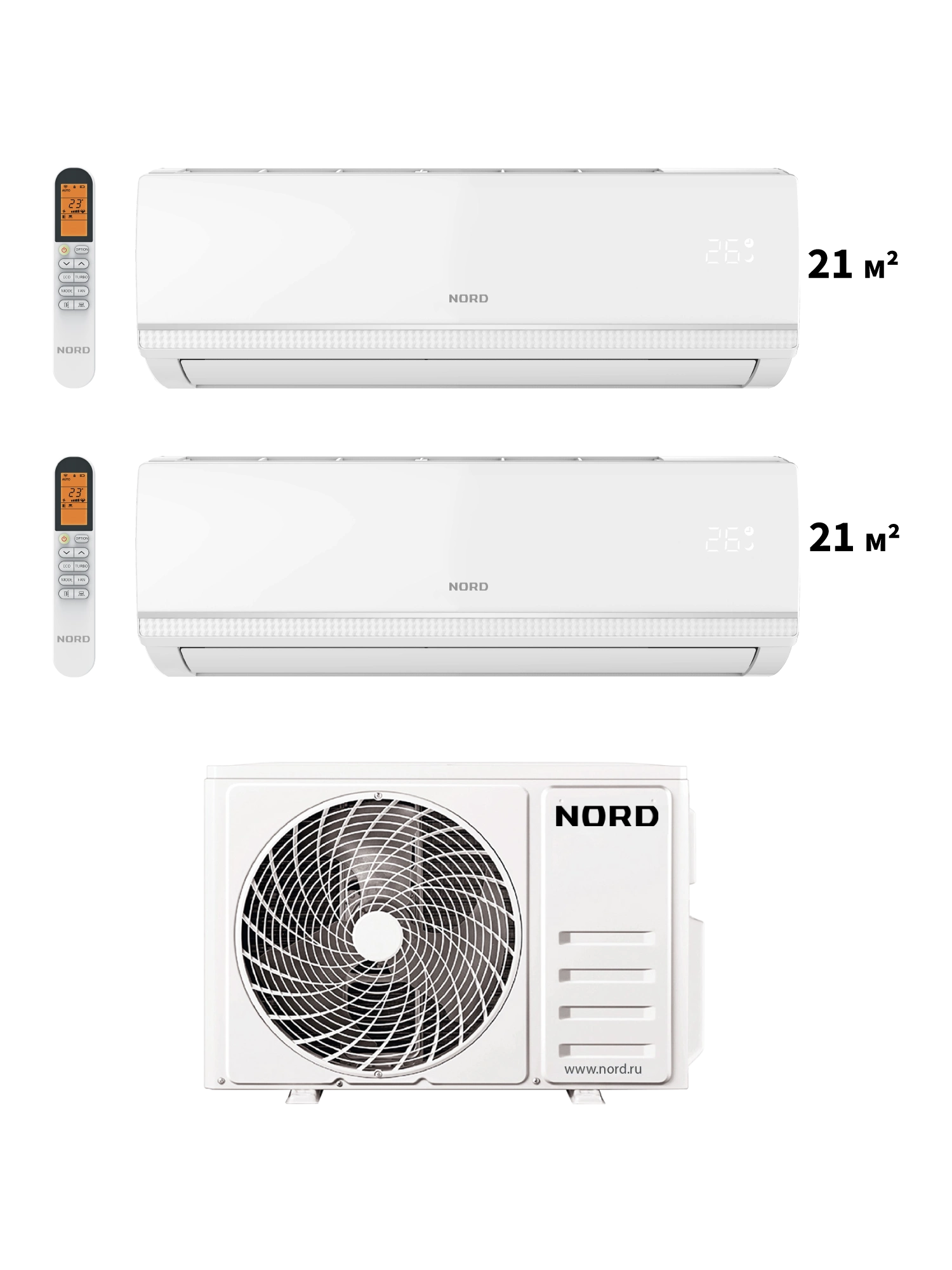 Мульти сплит-система NORD iM77 - Сделано в России (Made in Russia)