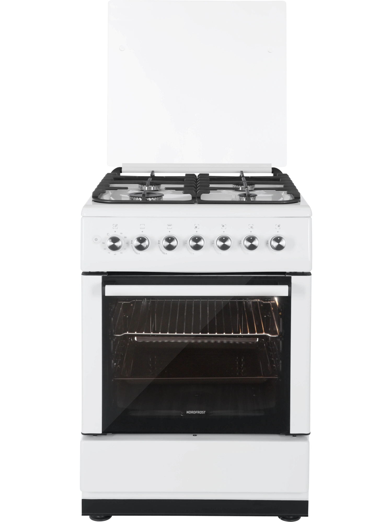 Плита газовая NORDFROST GG 6062 W - Сделано в России (Made in Russia)