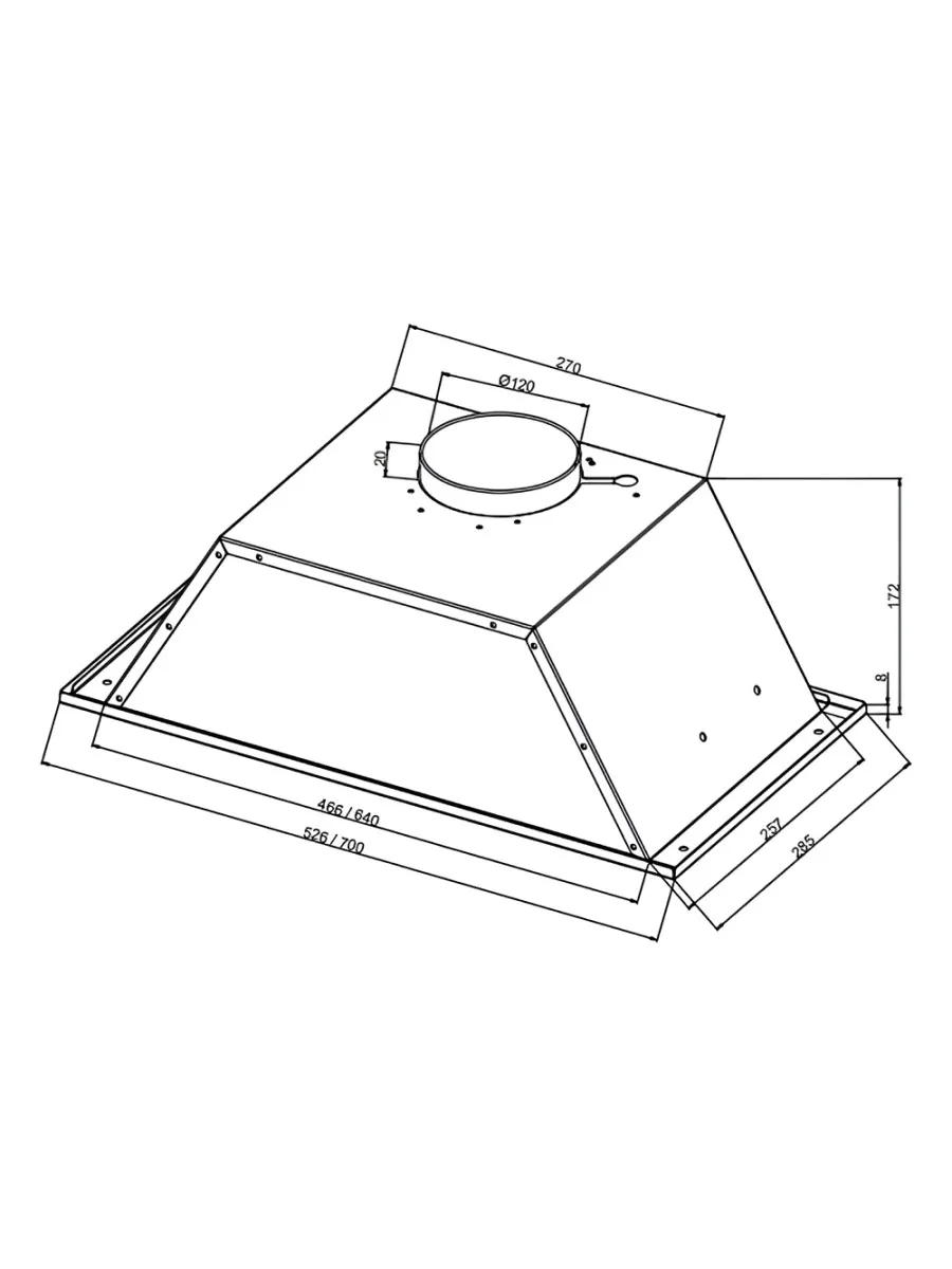  Встраиваемая вытяжка NORDFROST FB 9060 B