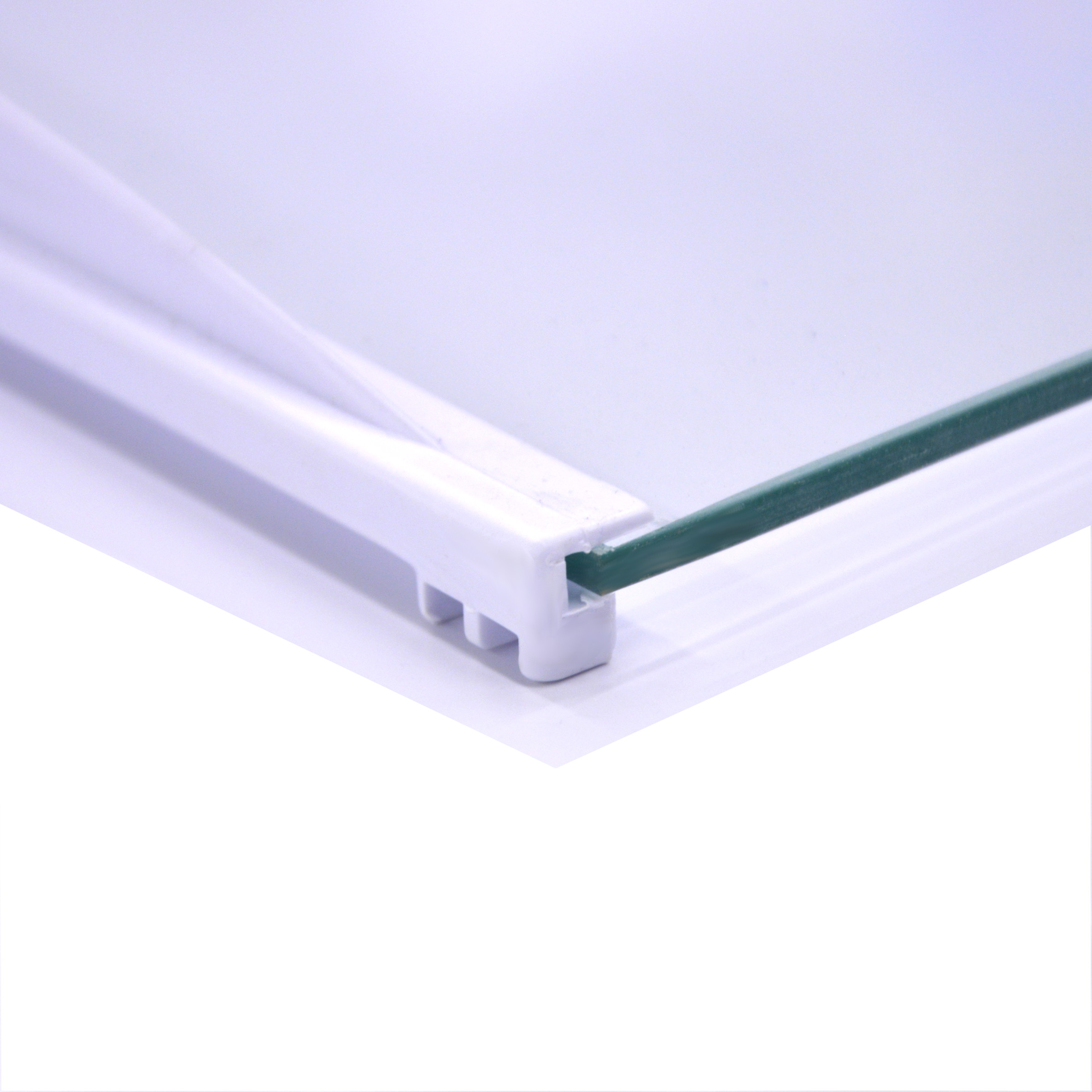  Полка стекло основная (с фиксатором)