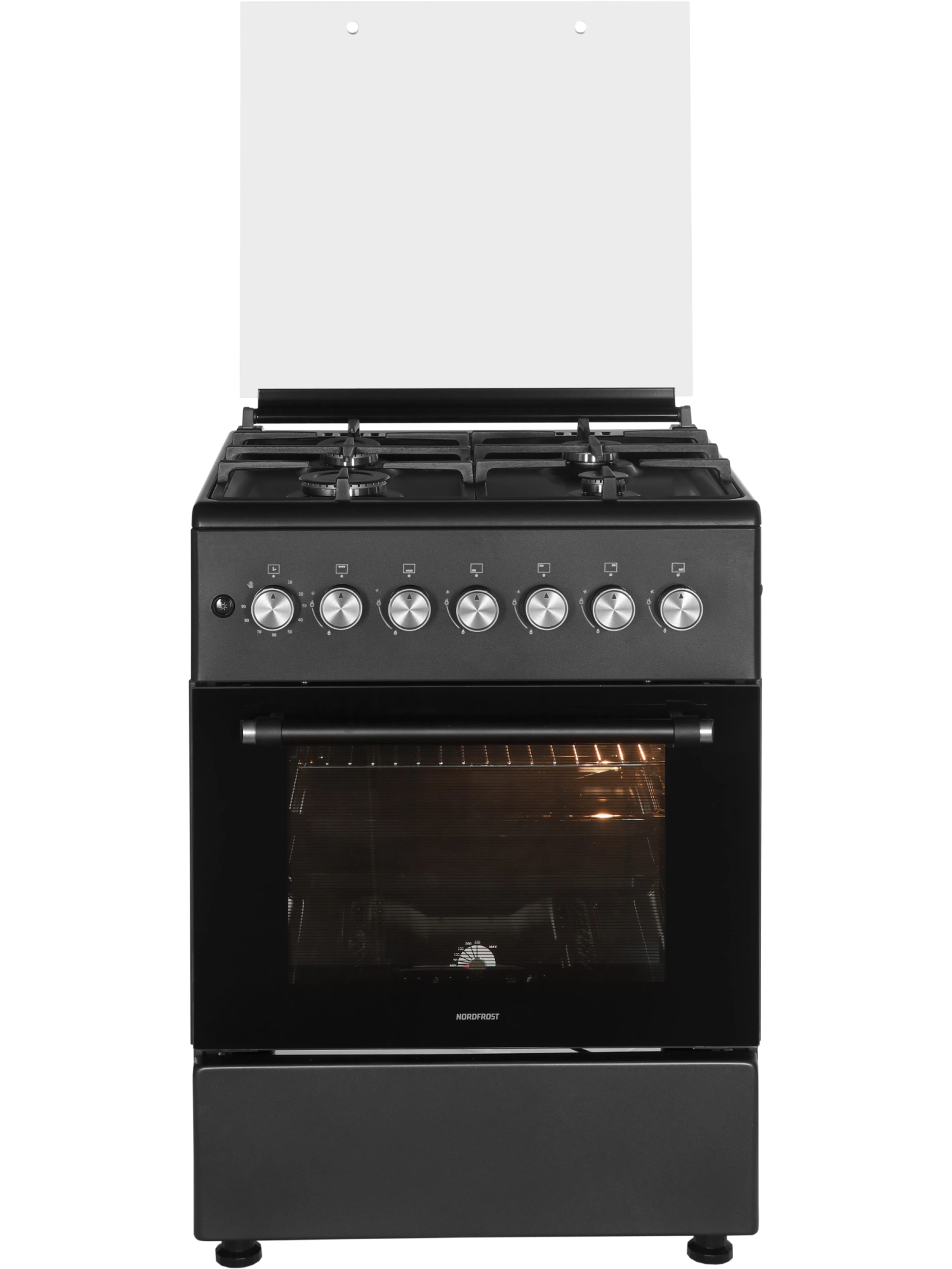 Плита газовая NORDFROST GG 6064 Gd - Сделано в России (Made in Russia)