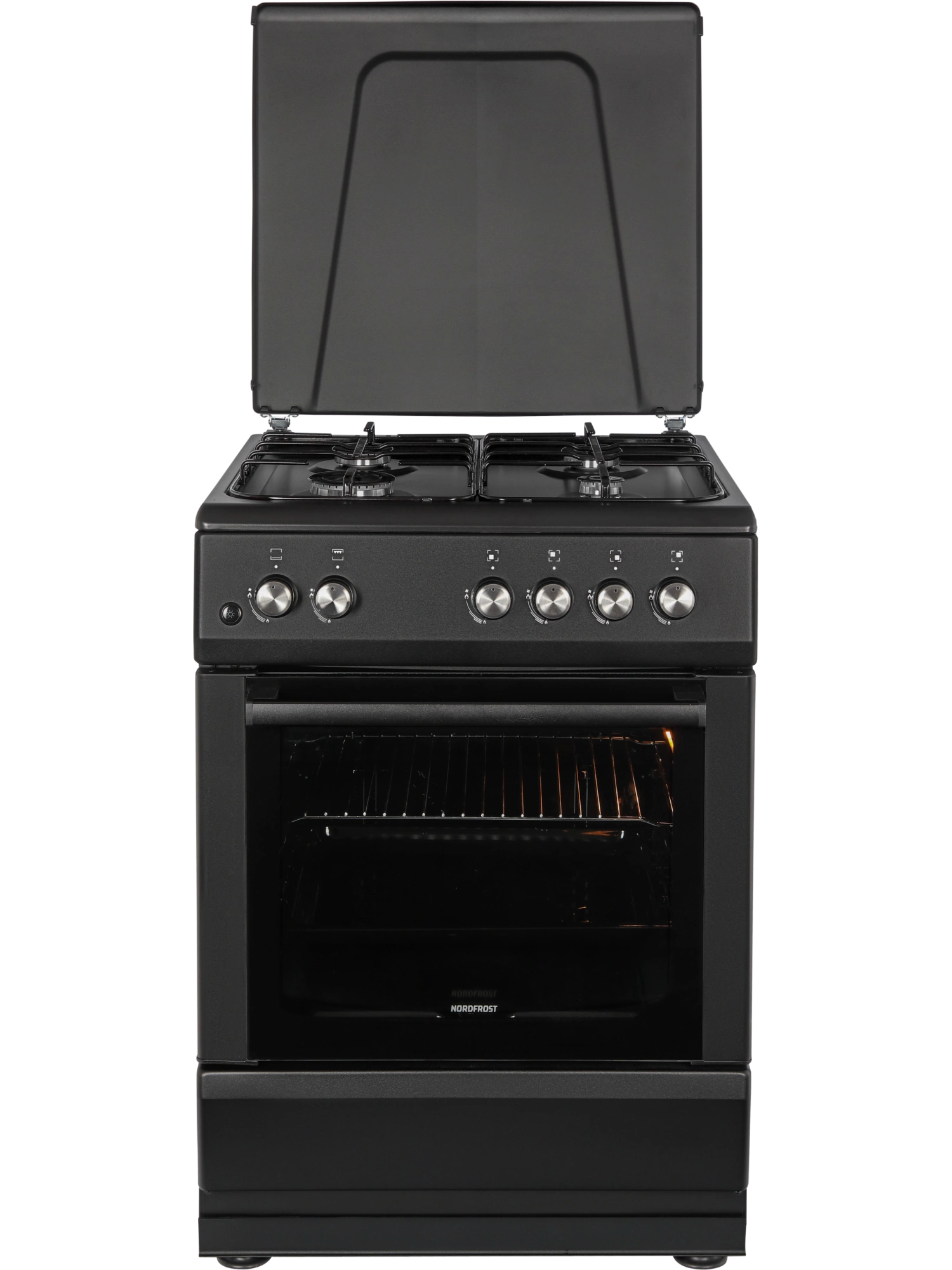 Плита газовая NORDFROST GG 6061 B - Сделано в России (Made in Russia)