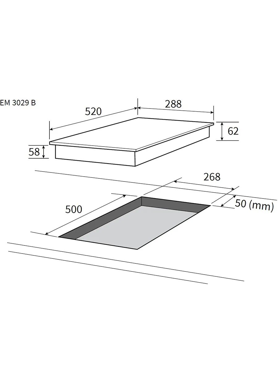  Варочная поверхность NORDFROST EM 3029 B