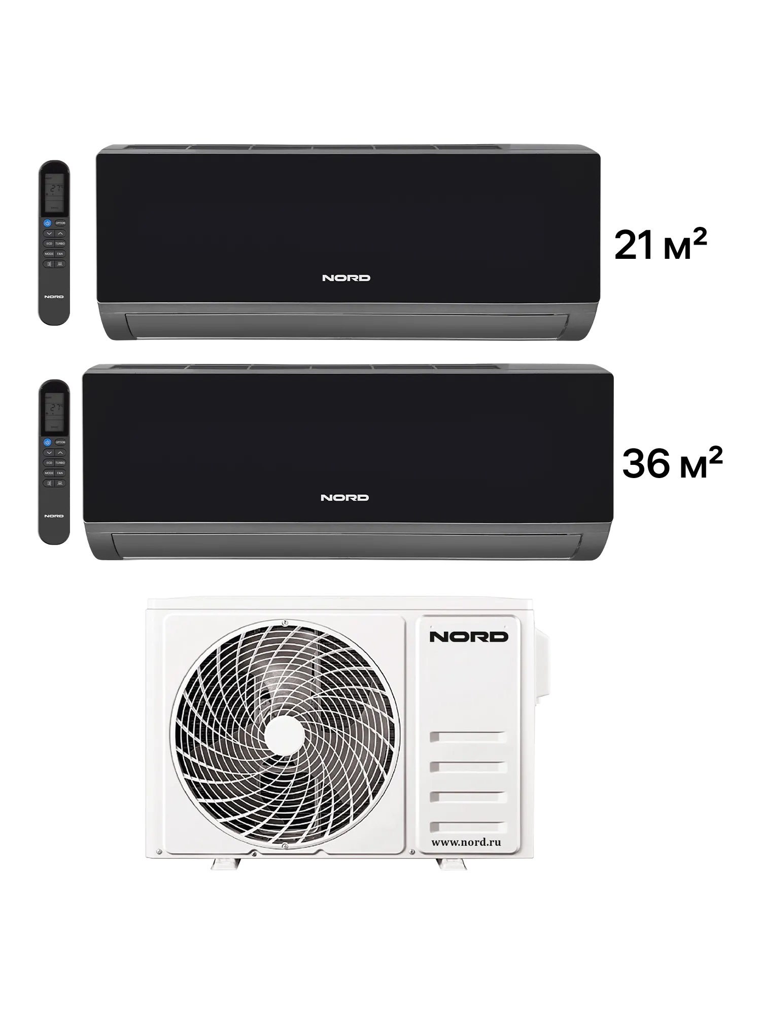 Мульти сплит-система NORD iM712 BL - Сделано в России (Made in Russia)