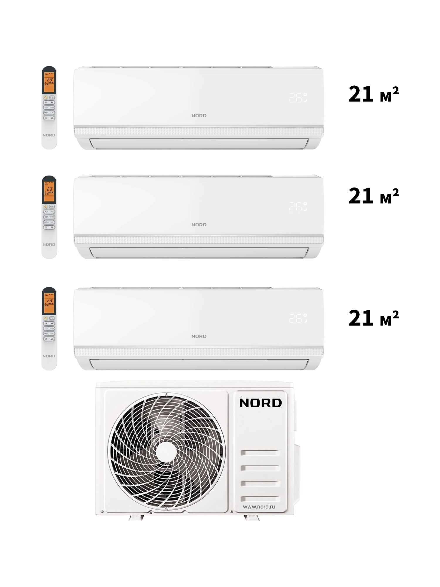 Мульти сплит-система NORD iM777 - Сделано в России (Made in Russia)