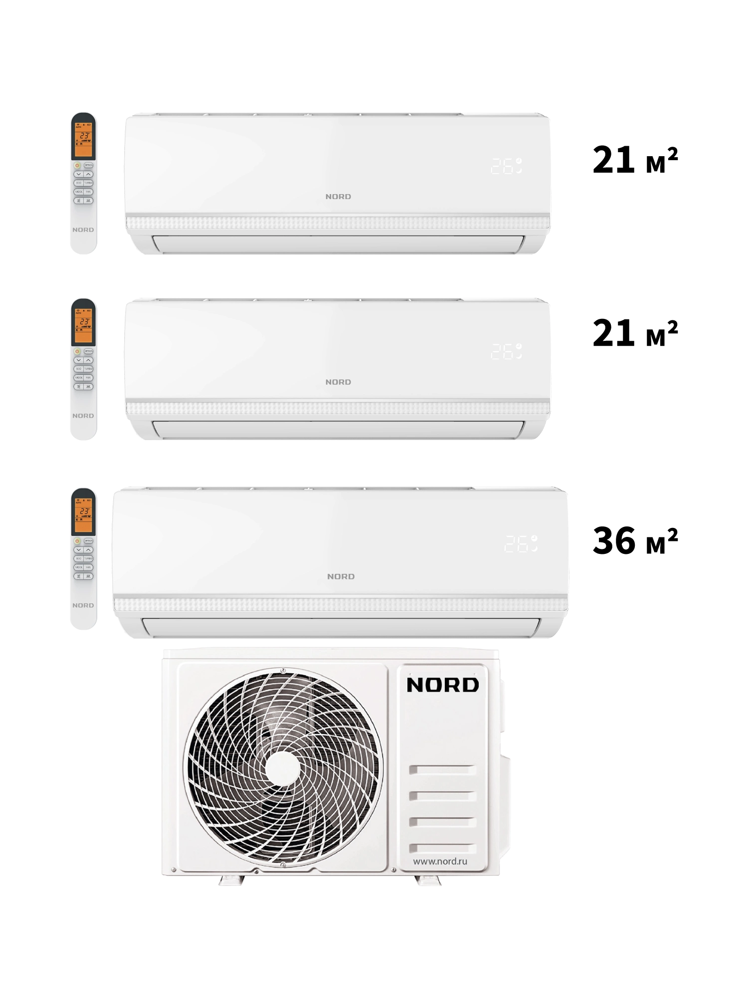 Мульти сплит-система NORD iM7712 - Сделано в России (Made in Russia)