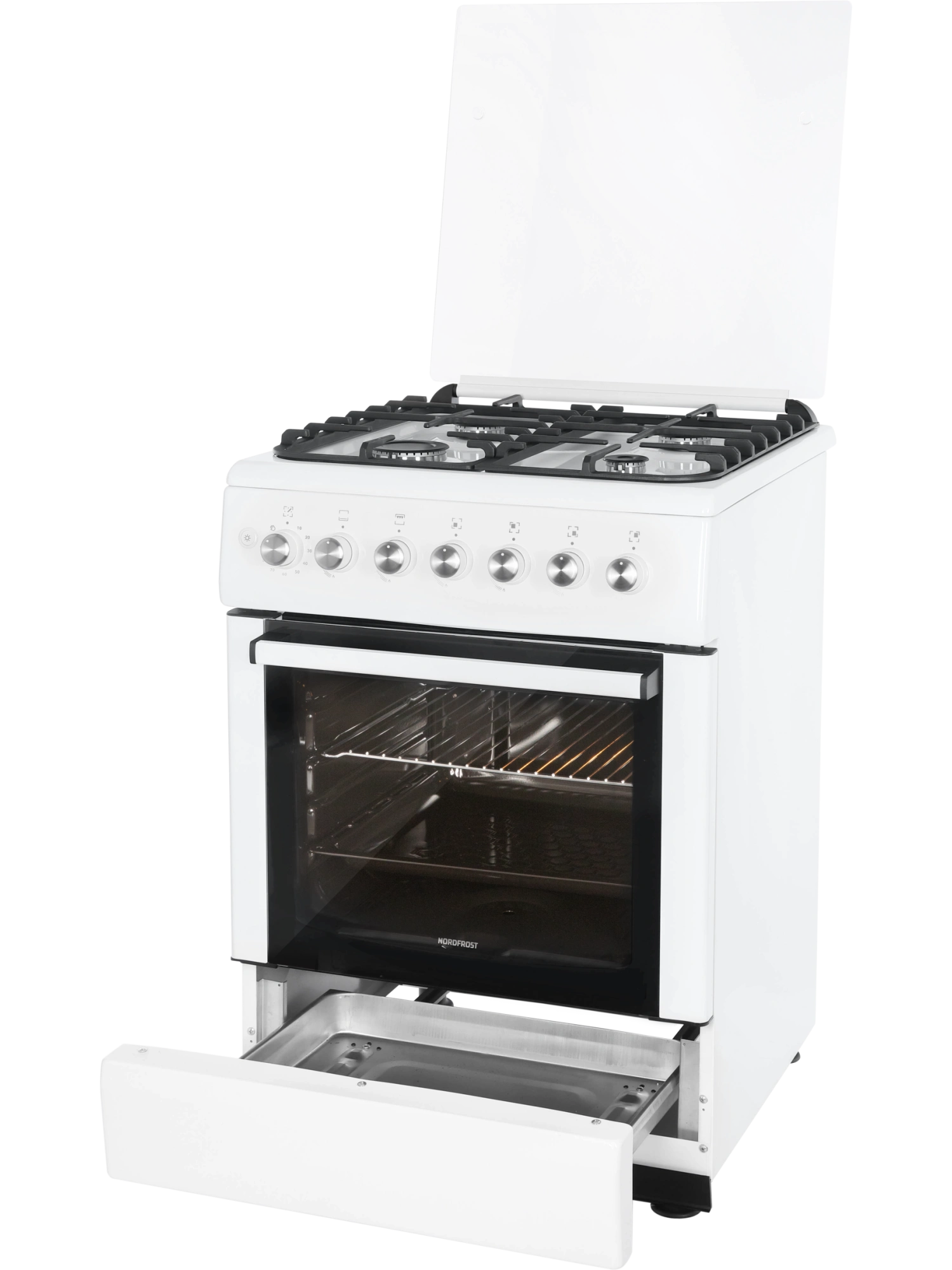  Плита газовая NORDFROST GG 6062 W