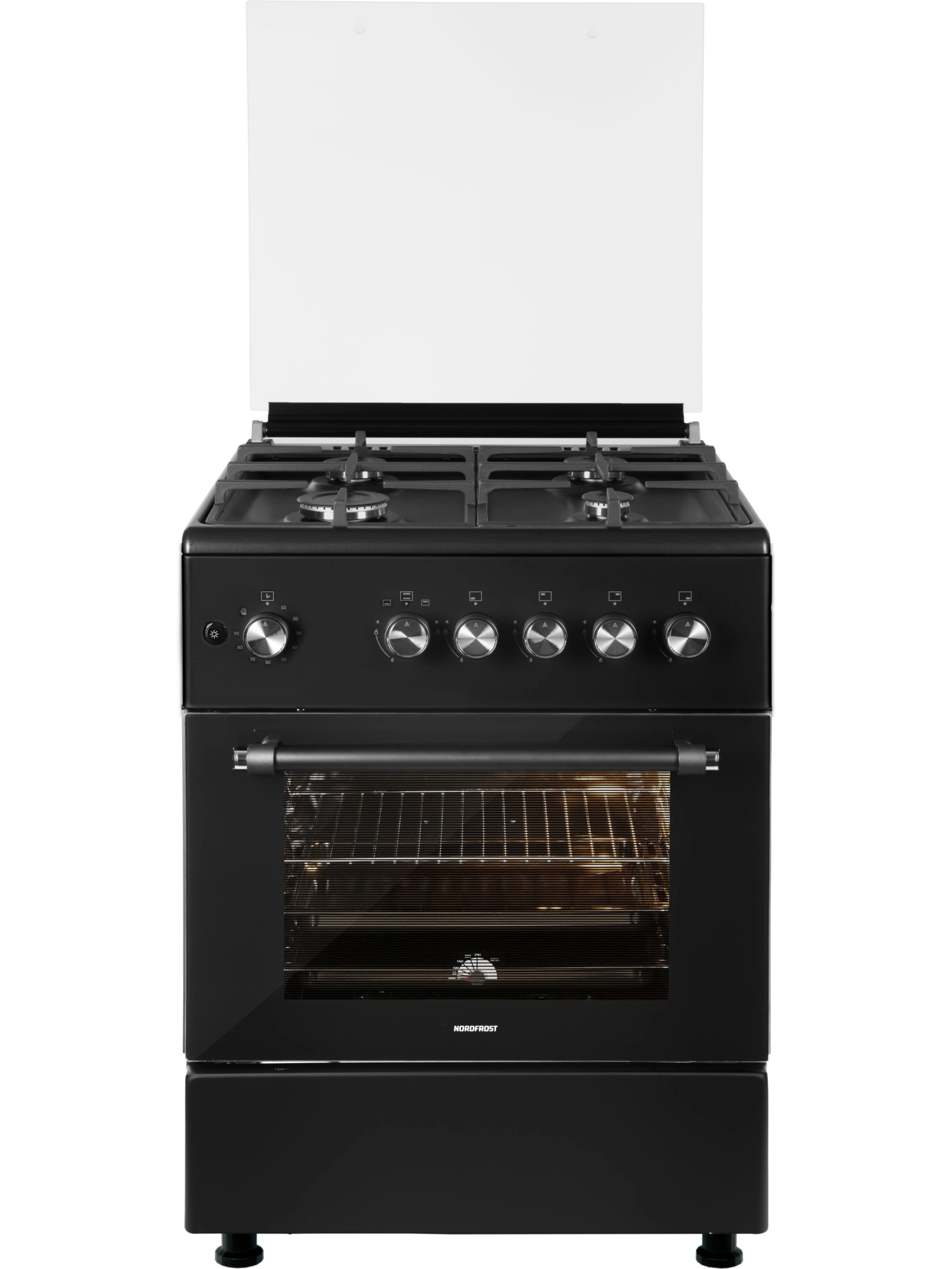 Плита газовая NORDFROST GG 6064 B - Сделано в России (Made in Russia)