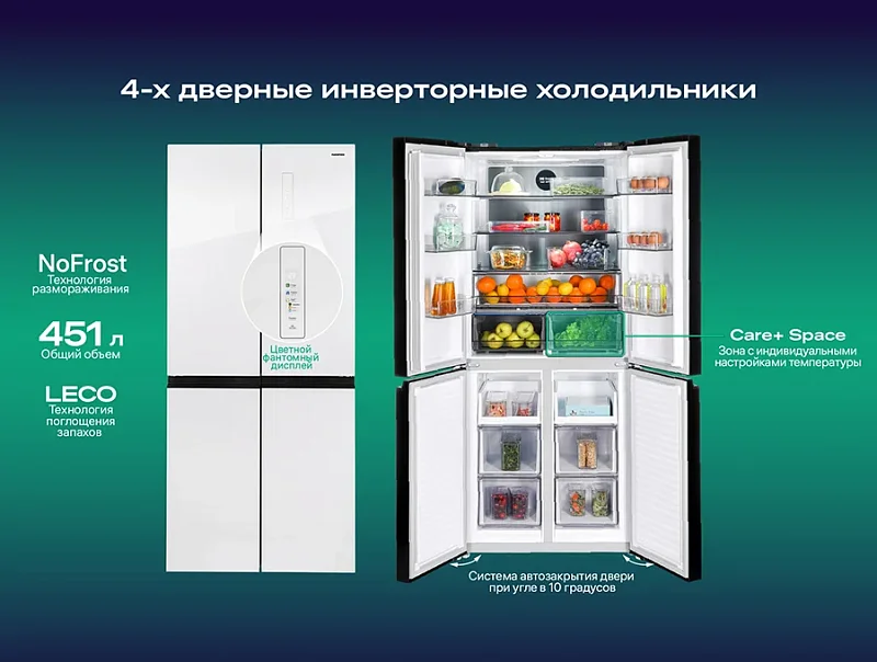 Премьера новинок: четырехдверные холодильники NORD i-RFQ 450 NORD